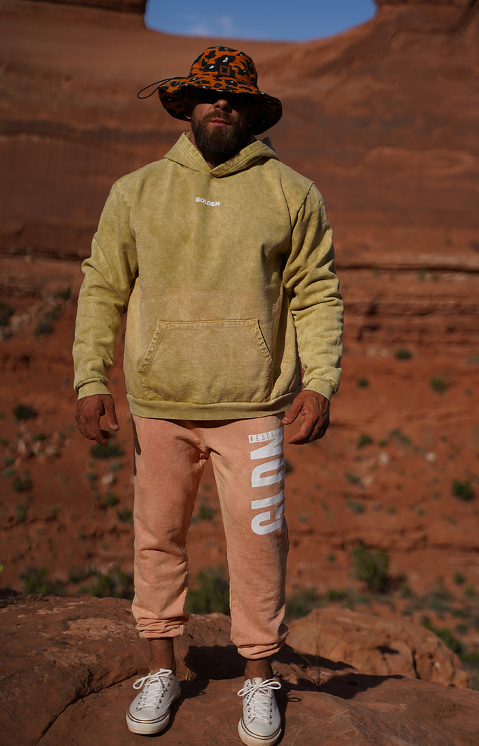 Leek Green Golden Hoodie