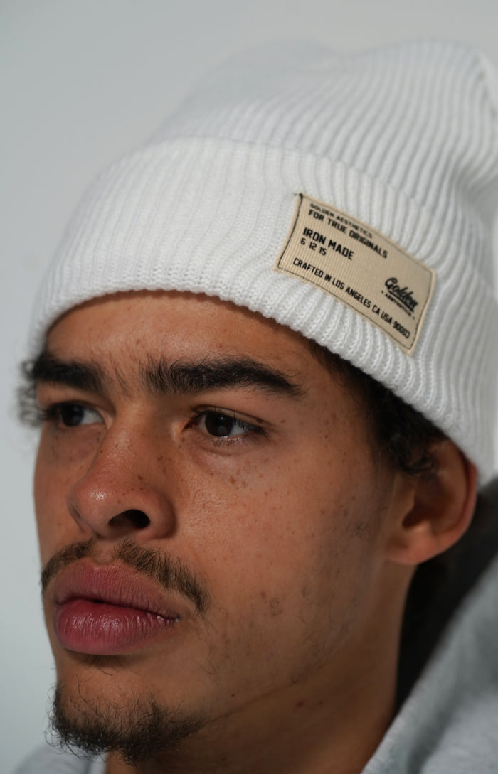 White Classic Beanie