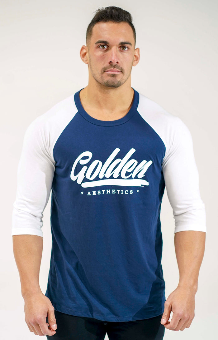 Navy / White Golden 3/4 Sleeve